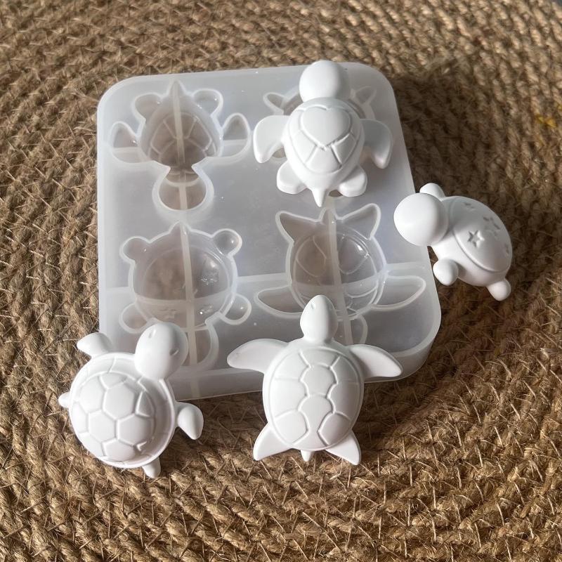 Soap Making Name - قوالب سيليكون على شكل أربعة سلاحف