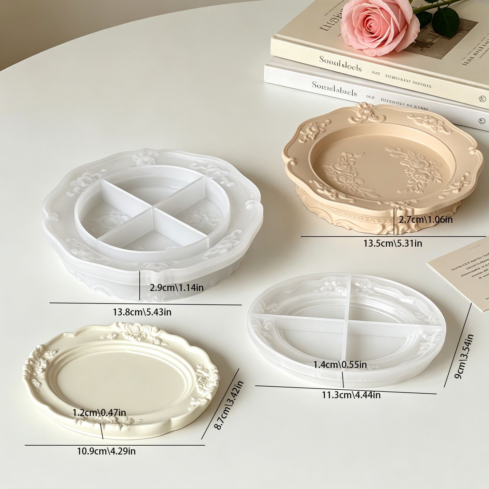 قالب سيليكون أنيق بتصميم باروك - مراجعة Soap Making Name وسعره