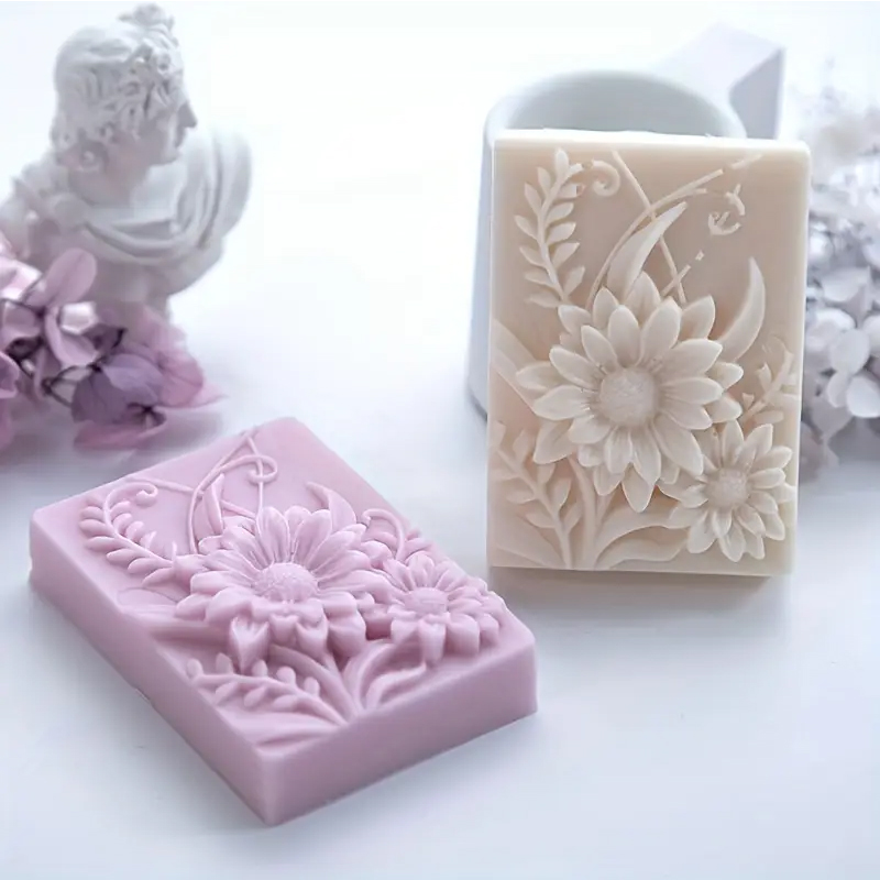 ثلاثية الأبعاد زهرة مربع الصاب - مراجعة Soap Making Chemical وسعره