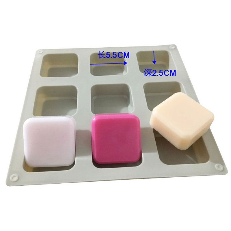 1 قطعة سيليكون الصابون قوالب 9 - مراجعة Soap Making Things وسعره